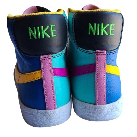 Nike Blazer Mid Battle Blue Multicolor CZ9441-400, Youth Size 7Y, Colorful - Picture 2 of 6